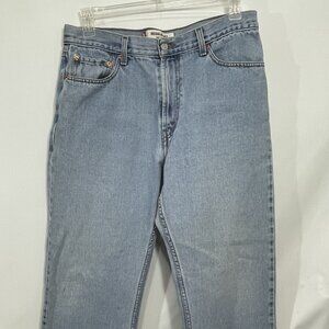 Vintage Levi's Jeans Mens 36x32 Blue Denim 505 Straight Fit Light Wash Mid Y2k
